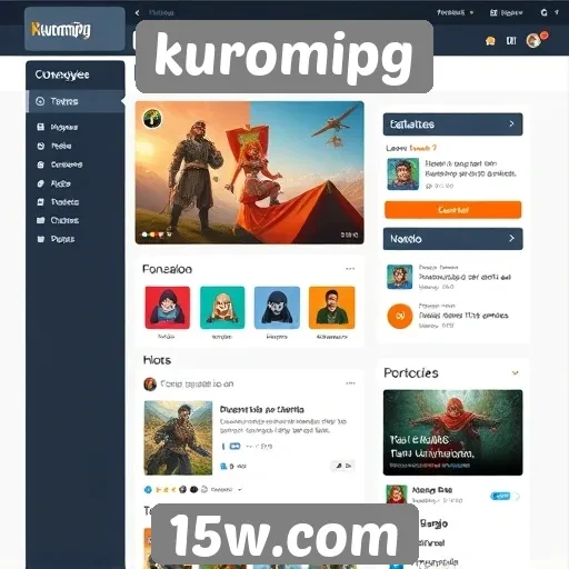 Analise da interface do site KuromiPG